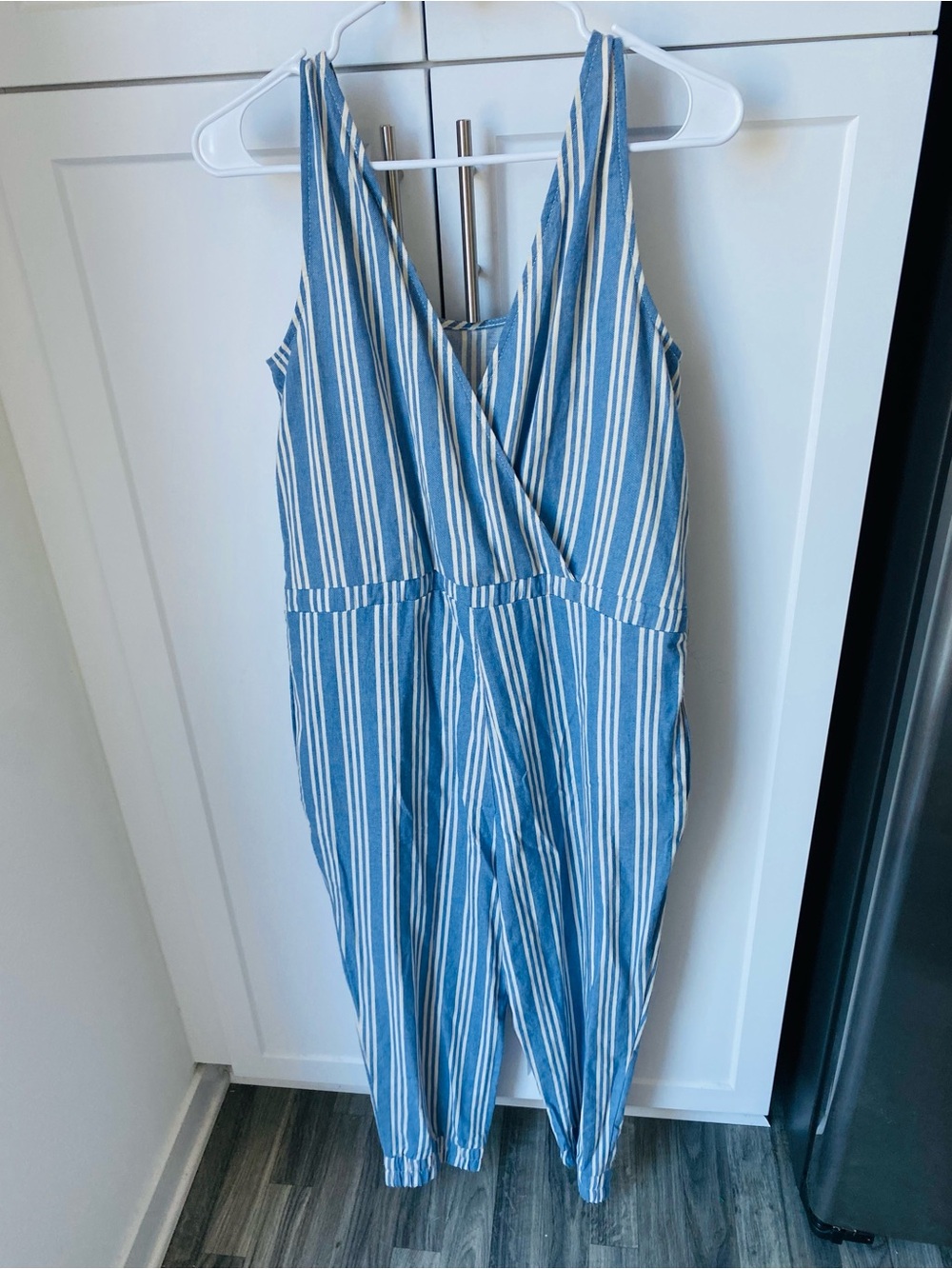 KOURT women’s striped jumpsuit medium new with tag
